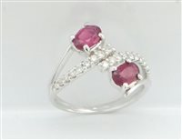 Anello Guerretta Gioielli Donna in Oro bianco Rubino 1.28 Ct 22613-14 - 22613-15